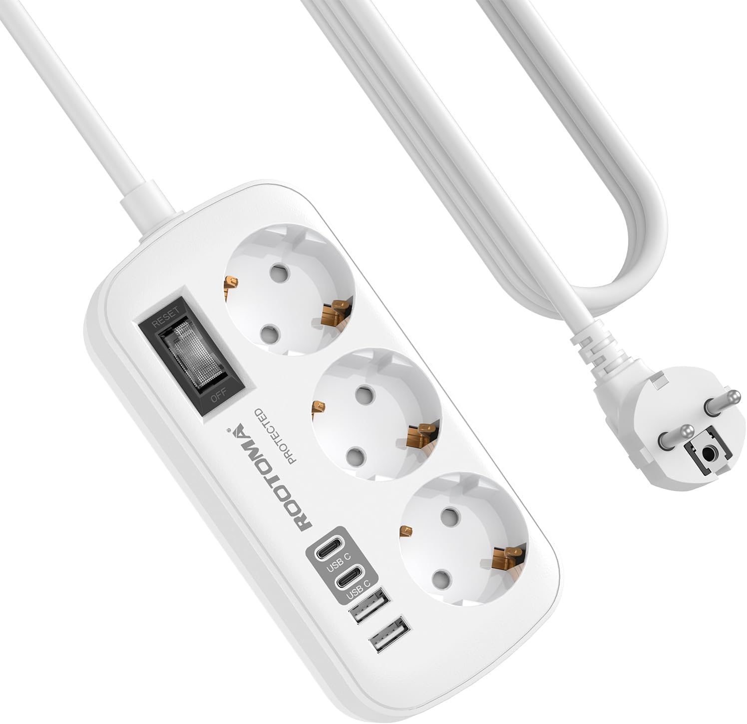 Qualité de Fabrication & Durabilité : Regletas Enchufes con USB Protecci n Sobreten