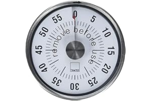 TimeTex Horloge compacte avec aimant et plaque de signalisation.