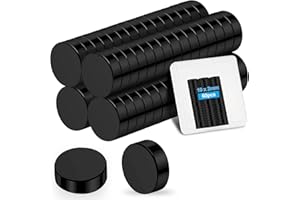 Wzone 10×2mm Calamite Piccole Calamite Potenti, 60 Pezzi Magneti Neodimio, Nero Calamite per Lavagna Magnetica, Magneti Frigo per Bacheche, Foto e Uffici…