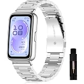Rongep [Stainless Steell] Huawei Band 11/11 Pro ile Uyumlu &Ccedil;elik Kordon [Kısaltma Aparatlı] Paslanmaya Dayanıklı Huawei Band 