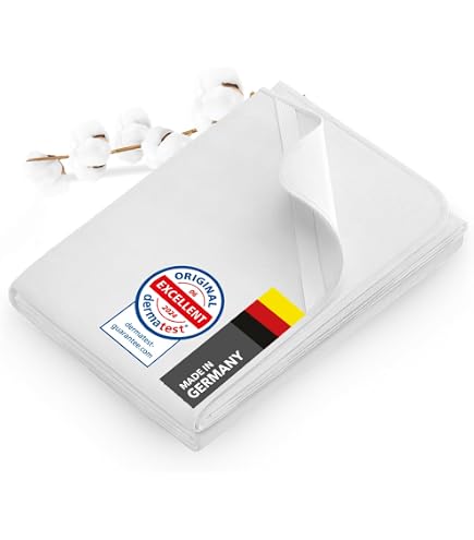 Biberna Sleep & Protect - Surmatelas Imperméable En Molleton Coton - Taille 90x190 Cm - Lavable 95°C - Made In Germany - 5