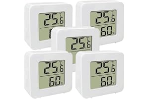 POMUROM Thermo-hygrometer Digital, 1/3/5/8/10 Stück Thermometer für Innenräume Raumthermometer Digital Innen, Temperatur und luftfeuchtigkeit messgerät für Haus Büro Schlafzimmer Gewächshaus Lagerhaus Keller