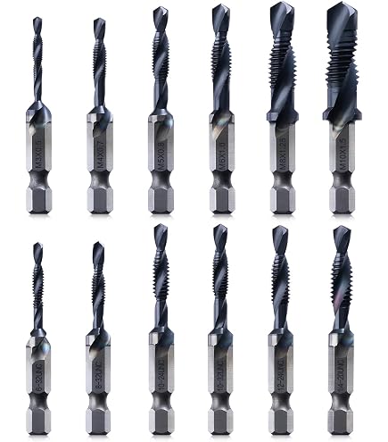 Uxcell #8-32 UNC Machine Tap – 2B Class, 3-Flute HSS Threading Tool – 2-Pack, 54mm Overall Length