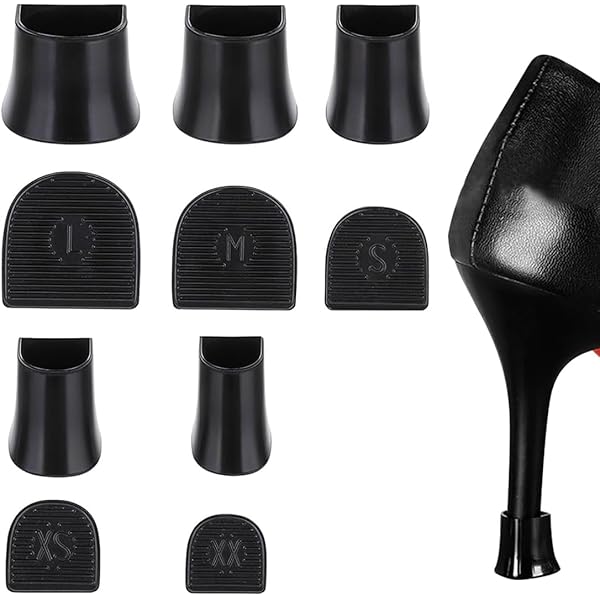 Protege Talon,8 Paires Embouts Talons Femme Haut Talon Protecteurs Heel Protectors Stoppers Protège Talon Aiguille Bouchon ,Protection Talon Chaussure Pour Courses, Mariages, Occasions Formelles