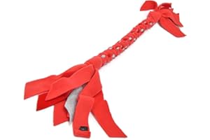 DogDirect London, DOG TOY, PUPPY TOYS, TUG Toy FLEECE Spots, DOG ROPE TOY, TUGGER, perfect for DOG TRAINING, TUGS, SOFT and FLEXIBLE TUG ROPES, HAND MADE (Large, Coral) KRL1