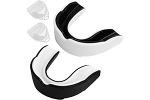 SOPWMAP 2 Stück Sport Zahnschutz, Sport Mundschutz für Erwachsene, Mundschutz Boxen mit Tragbarer Hygienebox für Rugby, Boxen, Kampfsport, Hockey, MMA, Taekwondo und mehr