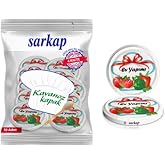 Sarkap 4 Paket 10'Lu Hijyenik Poşetli Kavanoz Kapağı Seti 4 Desen 82 Mm
