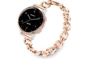 TRUMiRR Ersatz für Garmin Venu 3S/Venu 2S/Vivoactive 4S/Vivomove 3S Armband,18mm Metall Edelstahl Uhrenarmband Ersatzband für Withings ScanWatch 2 38mm/ScanWatch Light/ScanWatch 38mm/Steel HR 36mm