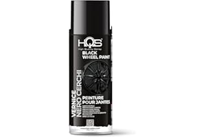 HQS HIGH QUALITY SPRAY HQS Bomboletta di Vernice Spray 400ml per Cerchi Auto e Moto (Nero Lucido)
