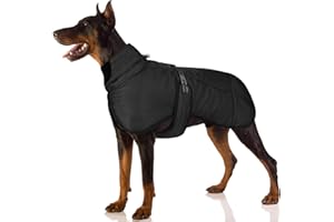 FEimaX Manteau d'hiver pour Chien Veste Chaud Coupe-Vent Vêtements Réfléchissant Extérieur pour Temps Froid Manteaux Gilet Réglable pour Chiens de Moyenne et Grande Taille