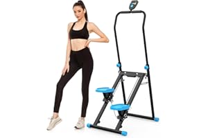 AEASYG Stepper for Home - Upgrade Vertical Climbing Training Device, Climbing Fitness Equipment for Full Body Workouts with Sturdy Frame Construction and Adjustable Handles