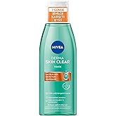 NIVEA Derma Skin Clear Anti-Pimple Tonic 200ml, Pore Purifying, Maintains Skin Fat Balance, Moisturizes, Salicylic Acid (