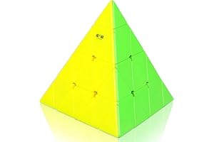 OOSTIFUN Gobus Mofangge 4x4 Pyramid Triangle Pyraminx Magic Cube Speed Puzzle cube (Stickerless)
