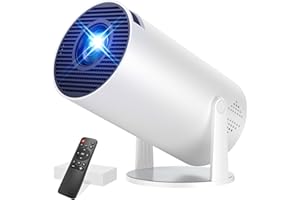 NYRALIS [App intégrée] Vidéoprojecteur Portable Mini Projecteur avec WiFi 6 et Bluetooth 5.4 Rétroprojecteur Supporte 4K 1080P Auto Keystone Rotation 270° Compatibile avec HDMI/TV Stick/Laptop/Memory Stick