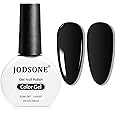 JODSONE 10ml Gel Nail Polish Black Gel Polish Nail Polish Soak Off Led Polish Nail Art Manicure Salon Diy at Home Gift for Women