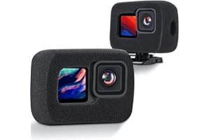 RALSPEC Windslayer - Funda de espuma para GoPro Hero 13/12/11/10/9, color negro, reducción de ruido, silenciador de parabrisas, Go Pro Slayer