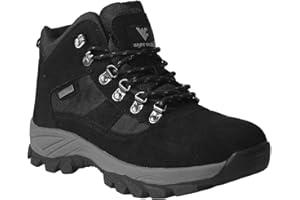 Wyre Valley Mens Gents Waterproof Genuine Leather Breathable Lace Up Memory Foam Hiking Outdoor Trekking Boots UK Sizes 7-12