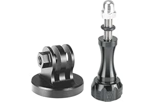 ruichrng Aluminium Stativ Adapter für GoPro Hero 10, 9, 8, 7, 6, 5 Action Kamera Halterung Zubehör (schwarz)