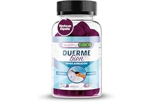 Healthy Fusion Duerme Bien | Melatonina gominolas con Vitamina B6 | 1.5mg Melatonina Pura | Pastillas para dormir | Ayuda a conciliar el sueño | Descanso total y reparador | 60 Gominolas Sin Azúcar