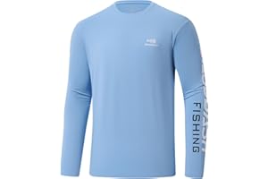 Bassdash Homme Manches Longues T-Shirt Anti-UV UPF 50+ T-Shirts de Pêche pour Hommes FS31M