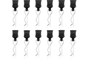 CISYIA 12 Stück RC Karosserie Clips Mit AufreißLaschen Haiboxing Deerc Ersatzteile, KöRper Shell Pin Karosserieklammern für 1/18 1/16 1/14 18859 18858 18859a 16889 2105 Fernbedienung Auto Shell Modell