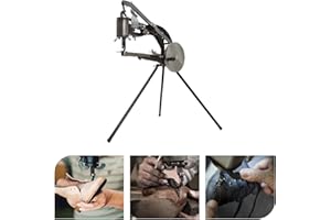 SHIYINGE 360° 3*Lange StäBe HandnäHmaschine Schuster Schuh Reparatur Maschine SchuhmachernäHmaschine Metall Sattler Spezial NäHmaschine FüR Schumacher Leder Eisen Schuhmacher Vintage LedernäHmaschine