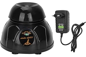 YINHING Lab Vortex Shaker, Elektrischer Nagellack Pigment Ink Mixer, Elektrischer Shaker Rührer, Schnelles Gleichmäßiges Mischen Vortex Mixer Shaker Schwarzer Mini Shaker(EU)