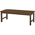 Walker Edison Furniture Company Wood All Weather Backyard Bench , Brown