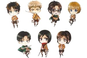 CoolChange 7 Calamite da frigo delle Figure Chibi della legione esplorativa di Attacco dei Titani