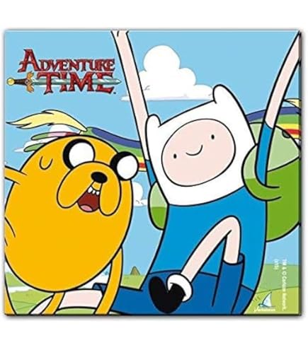 Tovaglioli Adventure Time - Confezione Da 20 Pezzi 33x33 Cm | Carta Decorata Per Feste - Foto 6