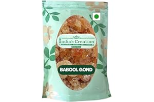 India's Creation Babul Gond-Acacia Gum-Gum Kikar-Babool Gond-Gond Batan-Gond Babool-Jadi Booti (50 Gram), Natural