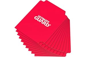 ULTIMATE GUARD Última Guardia - 10 divisores para Las Tarjetas de la Tarjeta de divisores de tamaño estándar Red