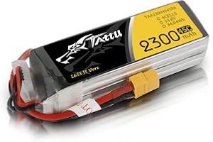 Tattu 4S Lipo Batteria 14.8V 2300mAh 45C Custodia morbida Batterie con connettore XT60 Spina per Droni da corsa FPV RC Helicopter RC Airplane RC Hobby