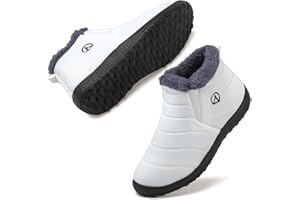 Rokiemen Stivali da Neve Ragazzi Ragazze Invernali Bambini Fodera Calda Foderato in Pelliccia Stivali Piatto Impermeabili Stivaletti All'aperto Antiscivolo