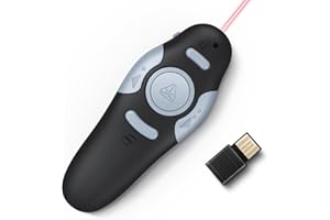 AUTOYET Presentation Clicker Wireless Presenter Remote, Clicker for Powerpoint, 2.4GHz PPT Slide Advancer for Mac/Win/Computer/Laptop