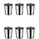 SİİRT Y&Ouml;RESEL 6 Adet &Ccedil;elik Bardak, 6 Lı Krom Su Bardağı, 220Ml Paslanmaz Kararmaz,