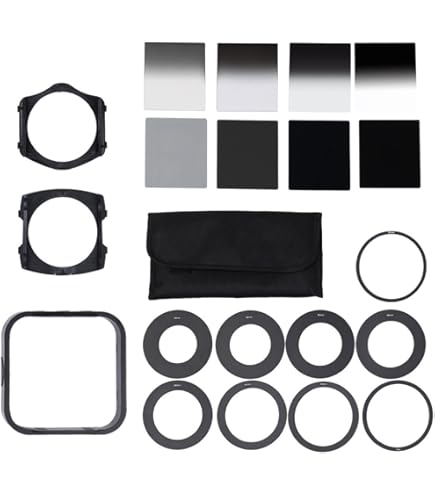 Kit De 4 Filtres Neutre Density Filtre ND2 ND4 ND8 ND16 P152 P153 P154 Série P Compatible Avec Cokin Filter Gris Neutre Square Gray Densité Neutre