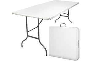 MaxxGarden Tavolo Pieghevole - Tavolo Campeggio Pieghevole - Tavolo Richiudibile - Campeggio - Esterno - 180 x 70 x 74 cm