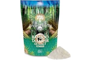 Bamboo Tabashir Extract | High Living Silica Powder | Hair Skin Nails Bones Heart Support - 250g Ancient Purity