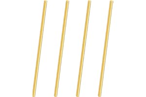 LAVMHAB Lot de 4 tiges rondes en laiton massif de 4 mm x 200 mm pour loisirs créatifs