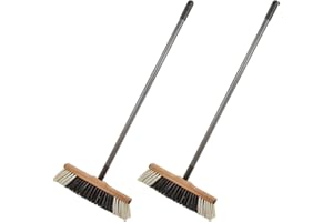 ‎SIDCO SIDCO Zimmerbesen mit Teleskopstiel 2 x Besen mit Stiel Holzbesen Saalbesen Haushaltsbesen