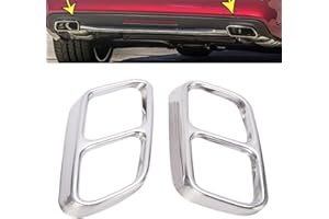 Gaeirt Cubierta de la Punta de Escape, Acero Inoxidable Cubierta del Tubo Trasero de Superficie Lisa para Mercedes-Benz CLS W218 2012-2017(Luz Brillante)
