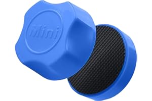 TWOBUD Mini Aquarium Glass Magnetic Cleaning Brush Fish Tank Glass Cleaner Compact Window Clean Algae Moss Dirt Water Stains No Scratch Magnet Algae Scraper for Small Fish Tank (Blue)