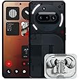 Nothing Phone (3a) 128 GB - mobile phone with 32 MP front camera, 30x ultra zoom - Black + Nothing Ear (a) White