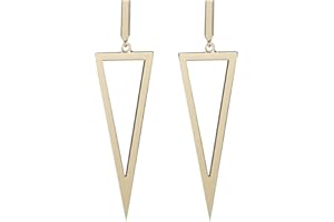 LILIE&WHITE Boucles d'oreilles pendantes triangulaires en métal pour femme