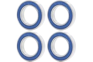 FUSHIBEARING 17286 2RSV MAX Cartridge Bearings, Size 17x28x6mm Chrome Steel Blue Sealed with Grease, 17286LLU Cart Full Balls Bearing for Bike Suspension Pivots, (Pick of 4Pcs)