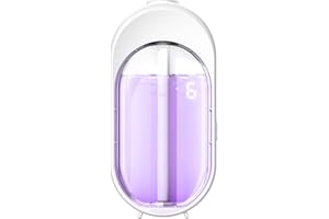 Difusor de Aceites Esenciales Sin Agua Nimin con 50ml de Aceites, Multimodo, Silencioso, Purifica y Desodoriza el Aire, Diseño de Pared o de Escritorio para Hogar, Oficina, Hotel y Baño,V07Pro-Lavanda