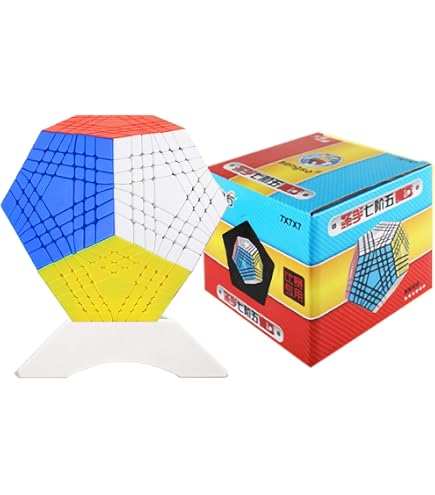 Gobus ShengShou 5x5 Megaminx Dodecaëder – Gigaminx, 12 Vlakken, 5 Sterren Moeilijkheidsgraad, Wit, ABS Met PVC Stickers