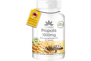 ‎HERBA DIREKT Propolis 1000mg - hochdosiert - 120 Tabletten - mit 3% Galangin | HERBADIREKT by Warnke Vitalstoffe - Deutsche Apothekenqualität