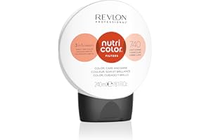 Revlon Professional Nutri Color Filters, Maschera Per Capelli Colorante 3 In 1, Colore, Trattamento E Luminosità Intensi (240ml), 740 Rame Chiaro